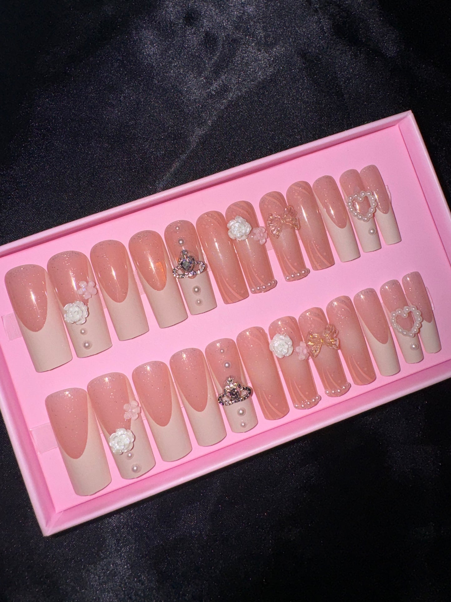 Princess pink nail set