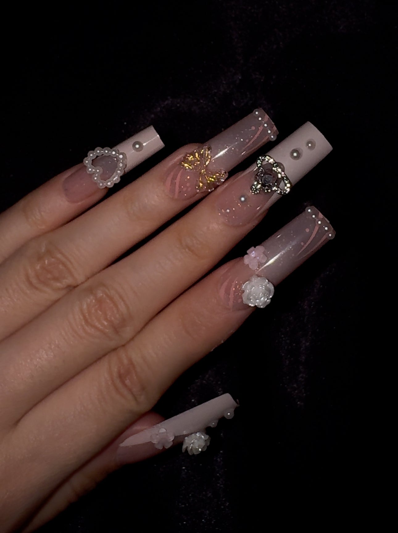 Princess pink nail set