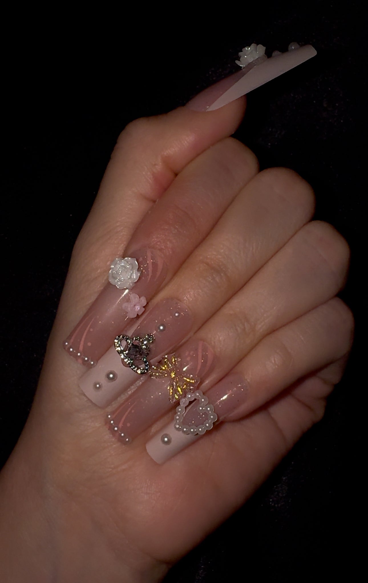 Princess pink nail set